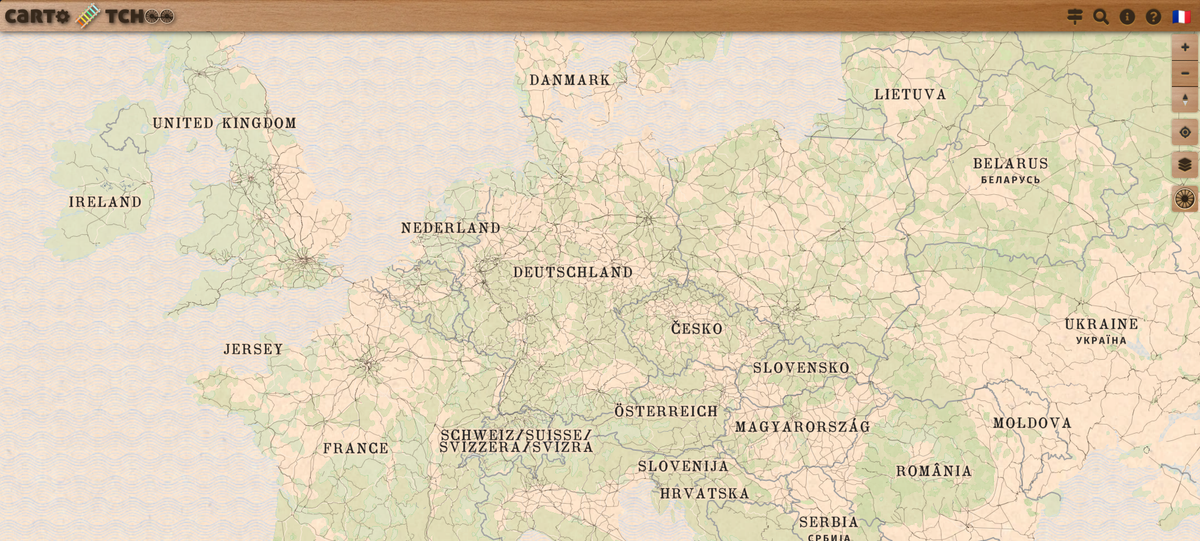 Carto « ancient » Tchoo : archéologie ferroviaire